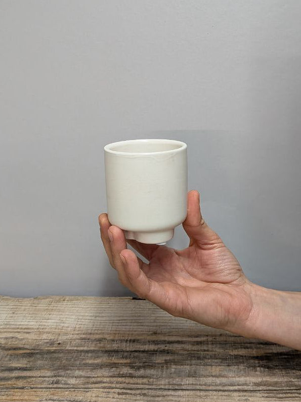 Portavaso in Ceramica Cilindrica su Piedini 6 cm