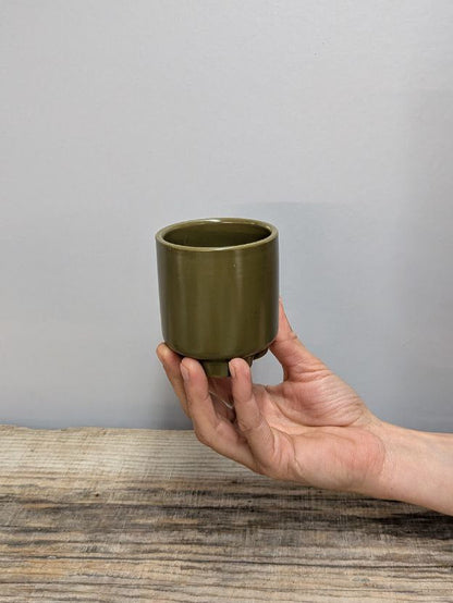 Portavaso in Ceramica Cilindrica su Piedini 6 cm