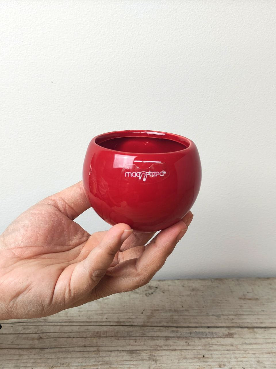 Vaso Magnetizzato Tondo Lucido in Ceramica