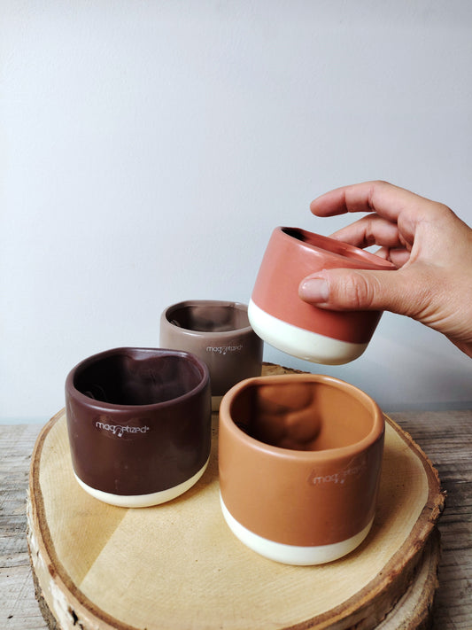 Vaso Magnetizzato Tonalità Terra