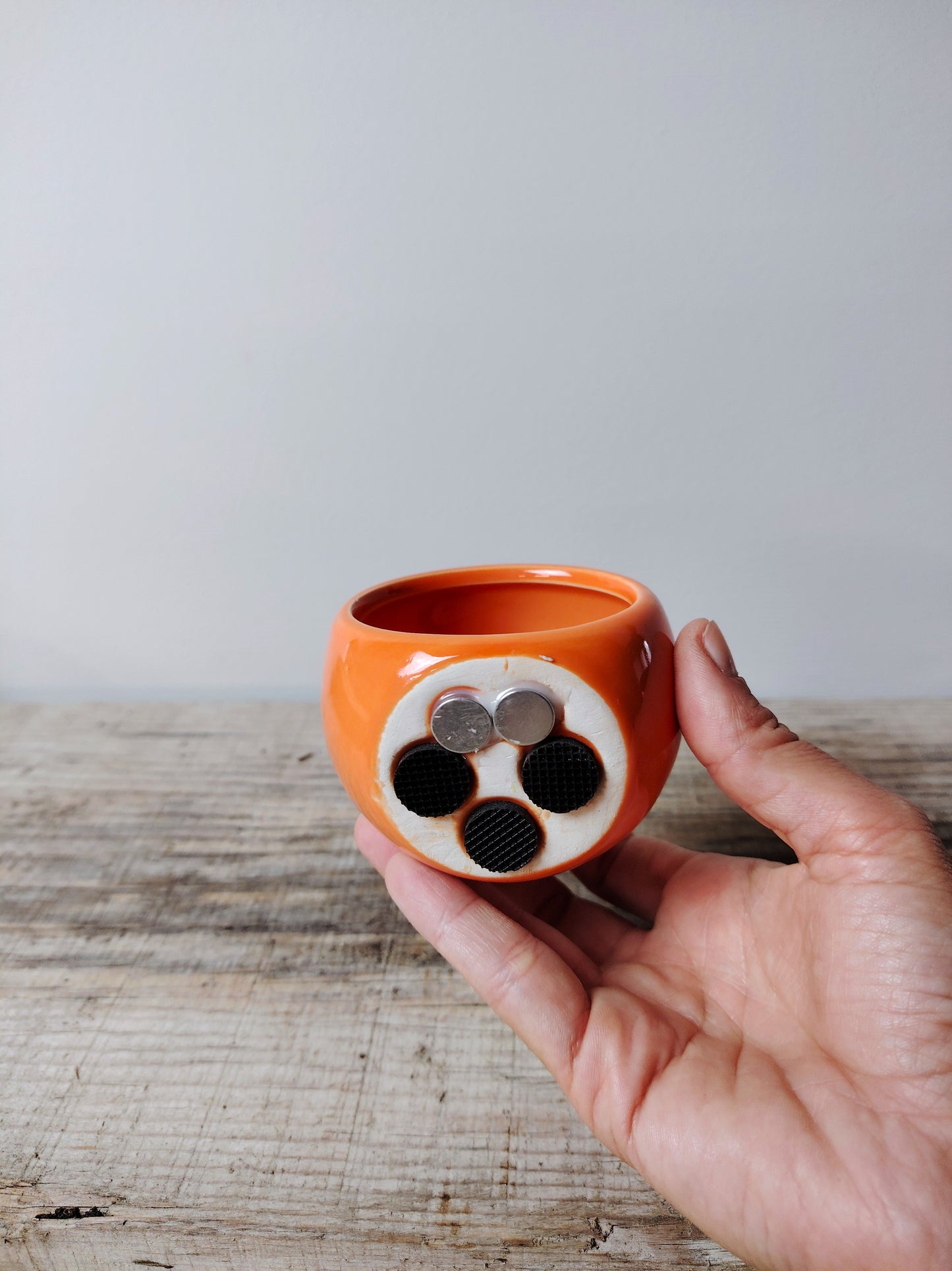 Vaso Magnetizzato Tondo Lucido in Ceramica