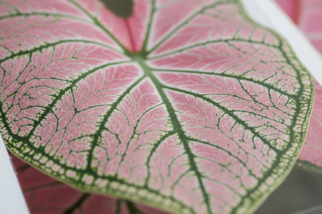 Caladium Casey S macro