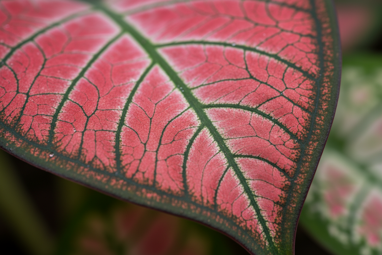 Caladium Lava Glow macro