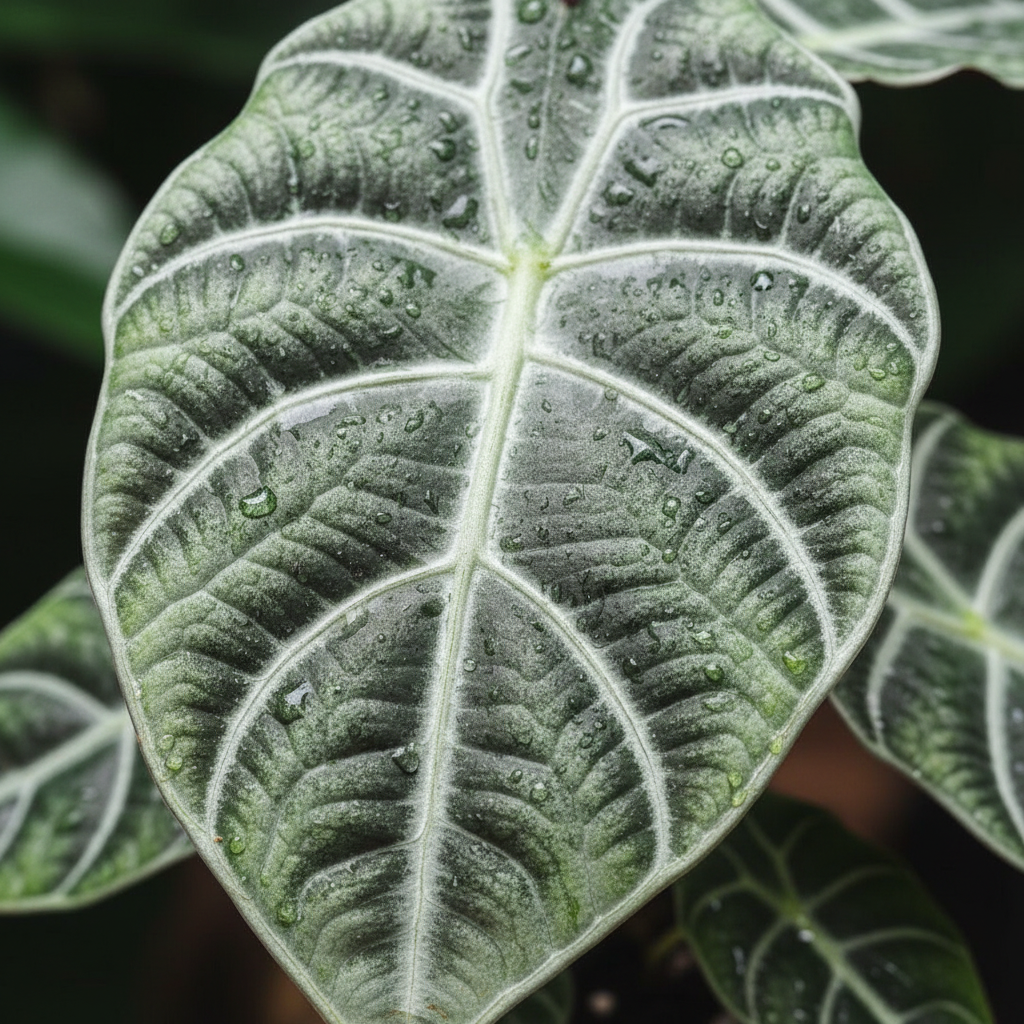 No, guarda la foto del mio sito e crea una macro della Alocasia Watsoniana