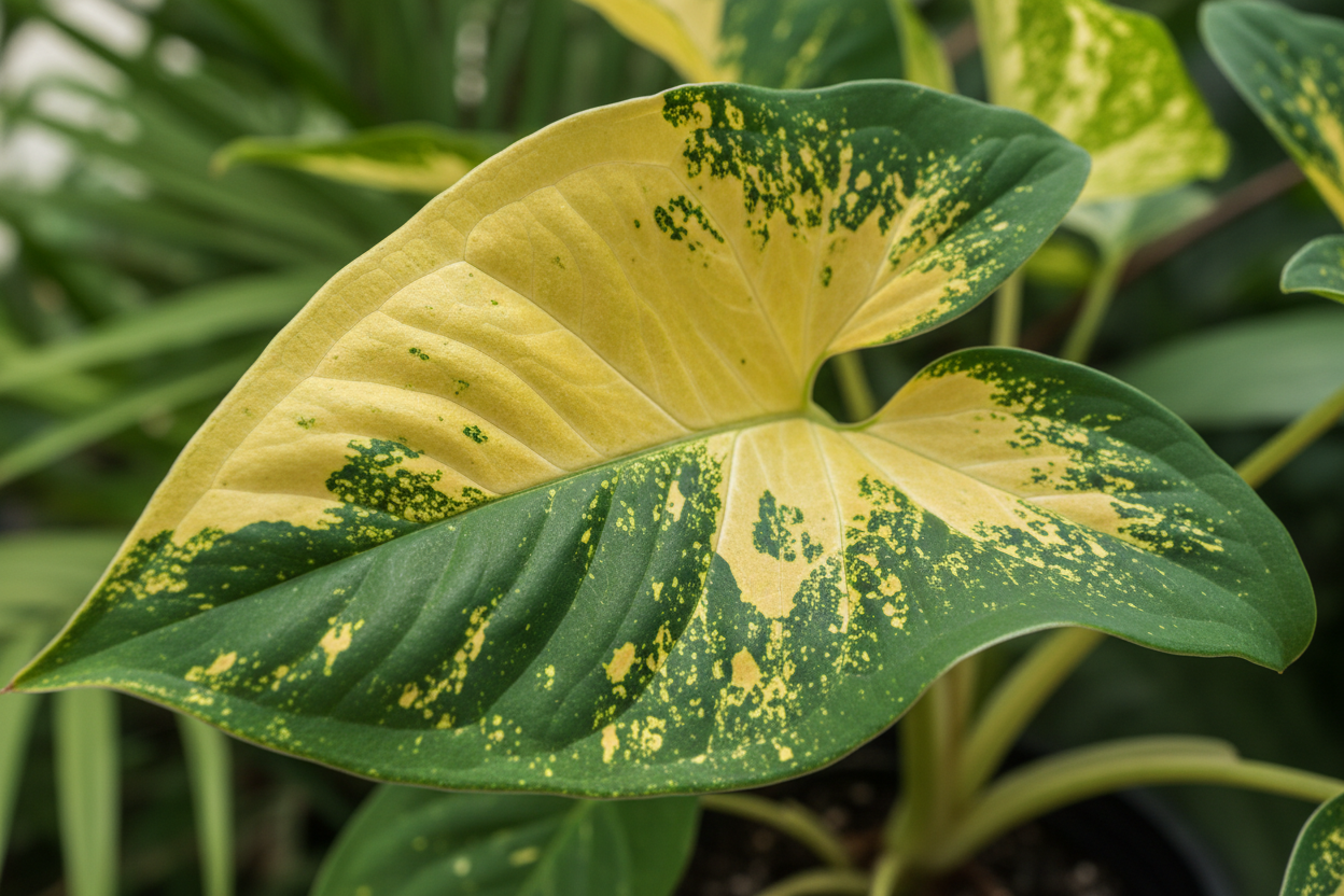 Syngonium Aurea macro leaf (variegature giallo e verde)